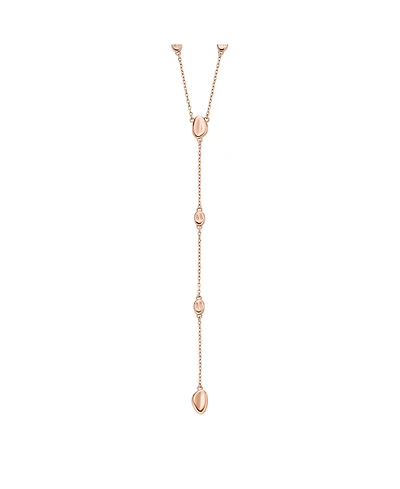 Skagen Women's Anja Pebble Rose Gold Stainless Steel Y Necklace