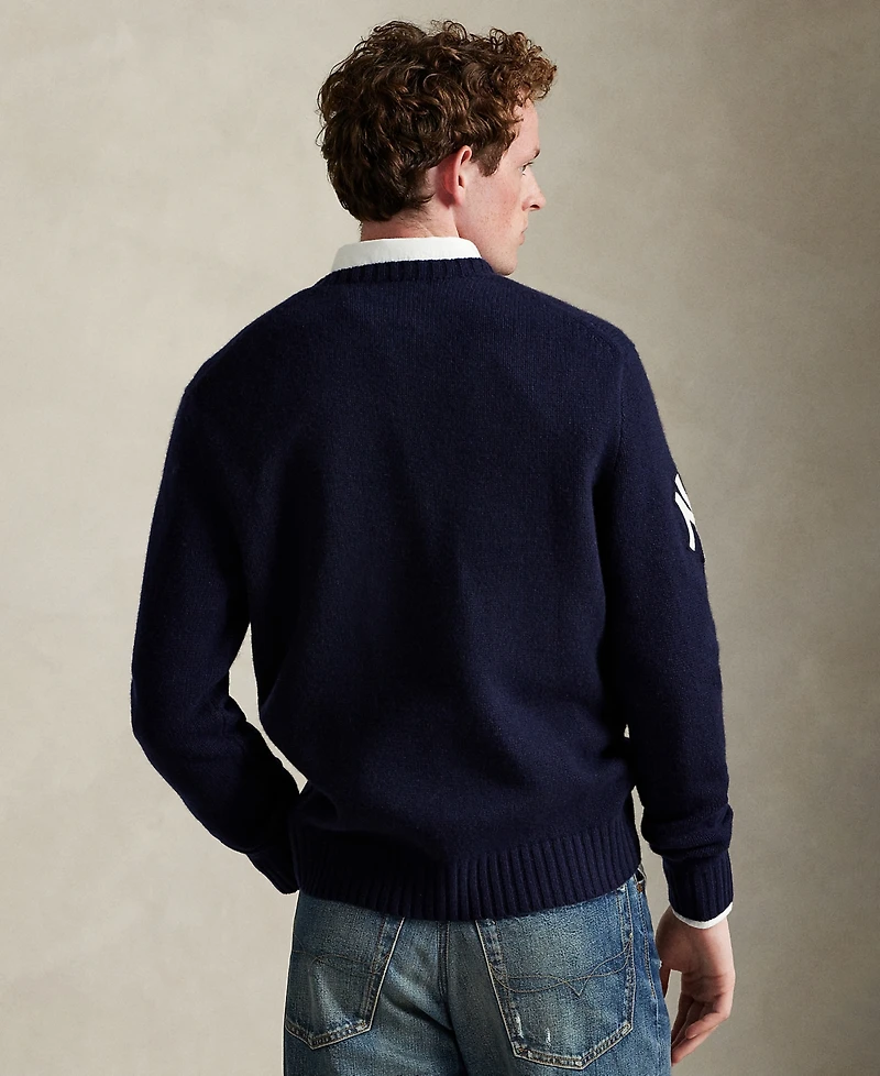 Polo Ralph Lauren Men's Yankees Bear Long Sleeve Sweater