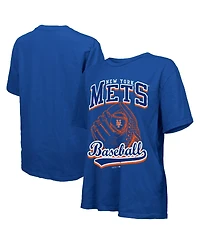 Majestic Women's Royal New York Mets Oversized First Base T-Shirt