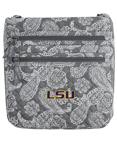 Vera Bradley Women's Lsu Tigers Iconic Triple-zip Bandana Hipster Crossbody Purse