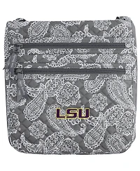 Vera Bradley Women's Lsu Tigers Iconic Triple-zip Bandana Hipster Crossbody Purse