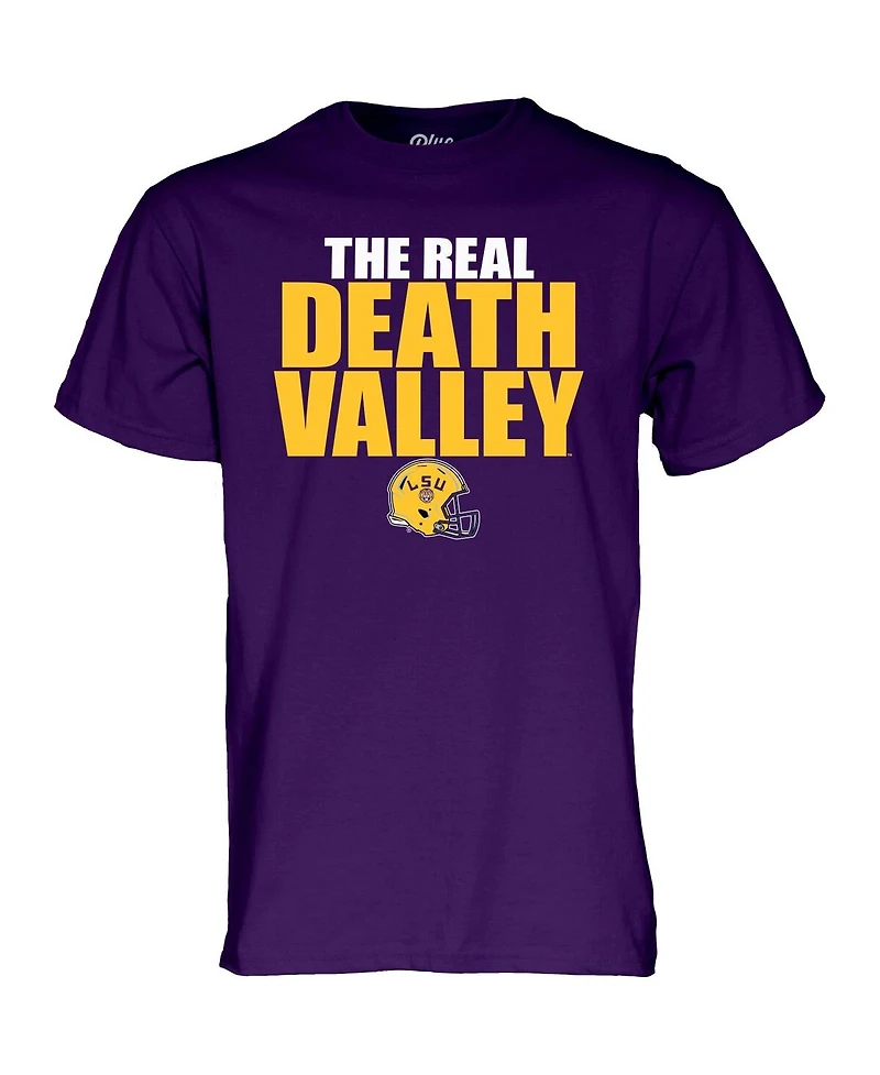 Blue 84 Men's and Women's Purple Lsu Tigers The Real Death Valley T-Shirt