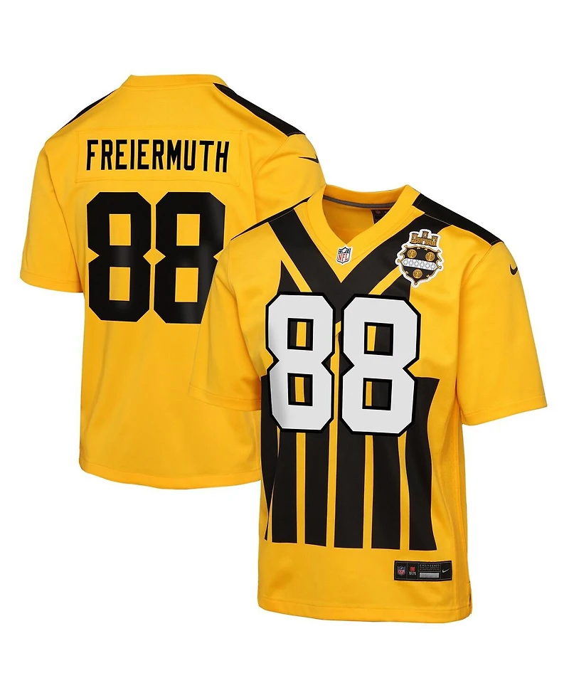 Nike Big Boys and Girls Pat Freiermuth Gold Pittsburgh Steelers Alternate 1933 Throwback Game Jersey