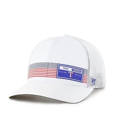 '47 Brand Men's White Texas Rangers Rangefinder Brrr Trucker Adjustable Hat