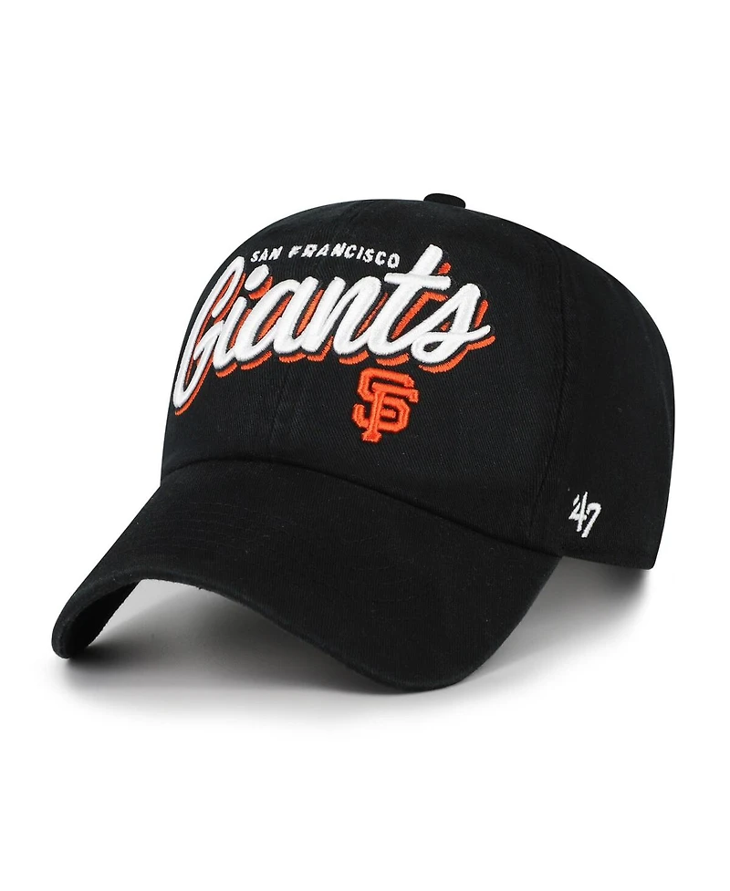 '47 Brand Women's Black San Francisco Giants Ariana Clean Up Adjustable Hat