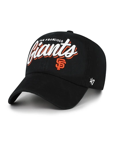 '47 Brand Women's Black San Francisco Giants Ariana Clean Up Adjustable Hat