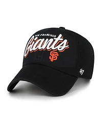 '47 Brand Women's Black San Francisco Giants Ariana Clean Up Adjustable Hat