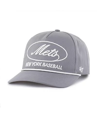 '47 Brand Men's Gray New York Mets Foundational Hitch Adjustable Hat