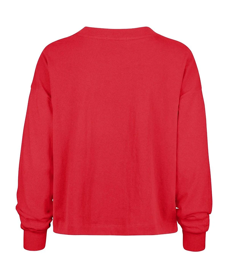'47 Brand Women's Red Kansas City Chiefs Outreach Oversized Long Sleeve T-Shirt