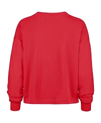 '47 Brand Women's Red Kansas City Chiefs Outreach Oversized Long Sleeve T-Shirt