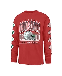 '47 Brand Men's Red Ohio State Buckeyes Go Big Long Sleeve T-Shirt