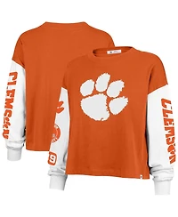 '47 Brand Women's Orange Clemson Tigers Sydney Long Sleeve T-Shirt
