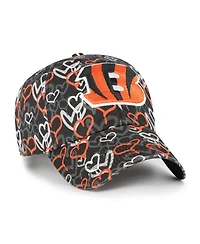 '47 Brand Big Girls Black Cincinnati Bengals Mural Clean Up Adjustable Hat