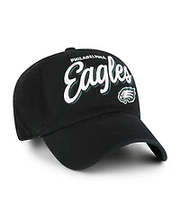 '47 Brand Women's Black Philadelphia Eagles Ariana Clean Up Adjustable Hat