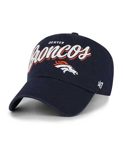 '47 Brand Women's Navy Denver Broncos Ariana Clean Up Adjustable Hat