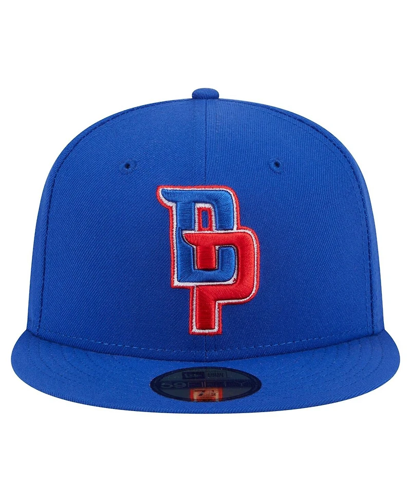 New Era Men's Blue Detroit Pistons Deceptor 59FIFTY Fitted Hat