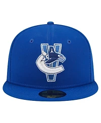 New Era Men's Blue Vancouver Canucks Deceptor 59FIFTY Fitted Hat