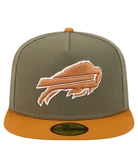 New Era Men's Olive/Brown Buffalo Bills Color Pack A-Frame 59FIFTY Fitted Hat