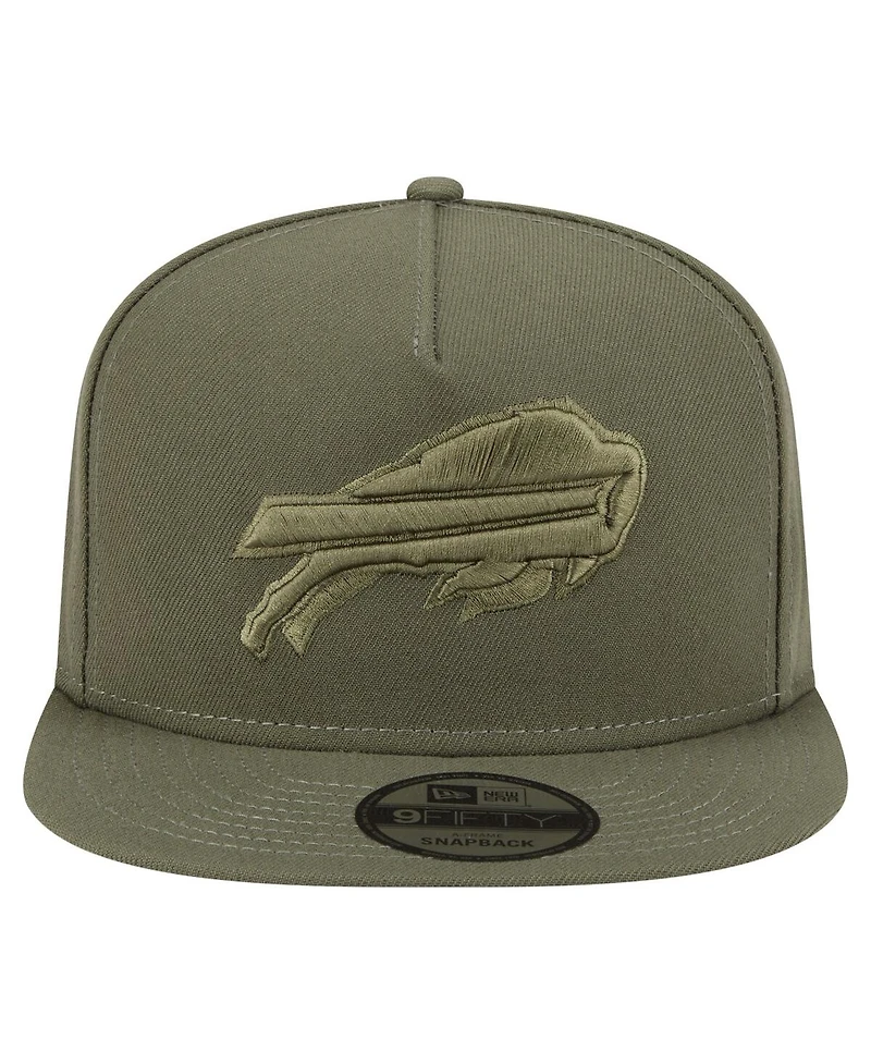New Era Men's Olive Buffalo Bills Color Pack A-Frame 9FIFTY Snapback Hat