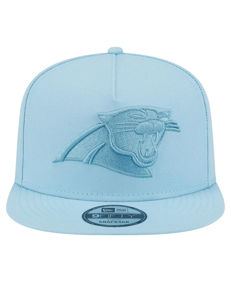 New Era Men's Light Blue Carolina Panthers Color Pack A-Frame 9FIFTY Snapback Hat