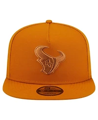 New Era Men's Brown Houston Texans Color Pack A-Frame 9FIFTY Snapback Hat
