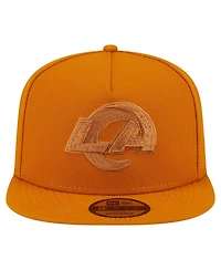 New Era Men's Brown Los Angeles Rams Color Pack A-Frame 9FIFTY Snapback Hat