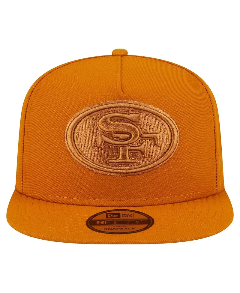 New Era Men's Brown San Francisco 49ers Color Pack A-Frame 9FIFTY Snapback Hat