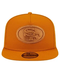 New Era Men's Brown San Francisco 49ers Color Pack A-Frame 9FIFTY Snapback Hat