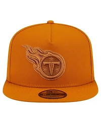 New Era Men's Brown Tennessee Titans Color Pack A-Frame 9FIFTY Snapback Hat