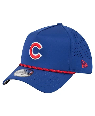 New Era Men's Royal Chicago Cubs 39THIRTY A-Frame Perforated Flex Hat
