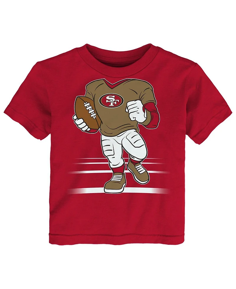 Outerstuff Toddler Scarlet San Francisco 49ers Game Fit T-Shirt