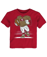 Outerstuff Toddler Scarlet San Francisco 49ers Game Fit T-Shirt