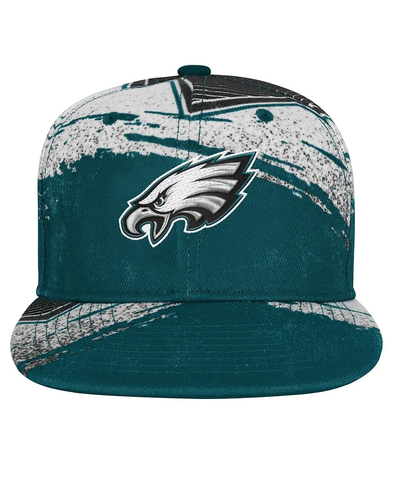 Outerstuff Big Boys and Girls Midnight Green Philadelphia Eagles Make Noise Adjustable Hat
