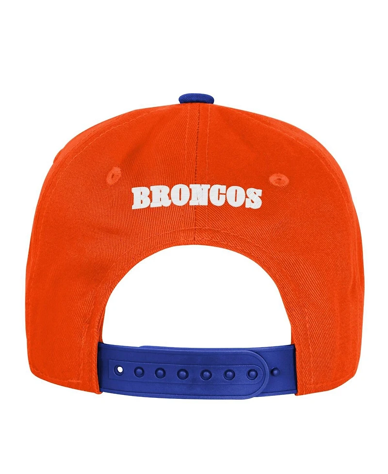 Outerstuff Big Boys and Girls Orange Denver Broncos True Retro Adjustable Hat