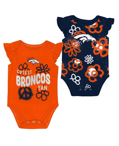 Outerstuff Baby Boys and Girls 2-Piece Denver Broncos The Sunshine Bodysuit Set