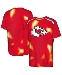 Outerstuff Big Boys and Girls Red Kansas City Chiefs End Zone Dri-Tek T-Shirt