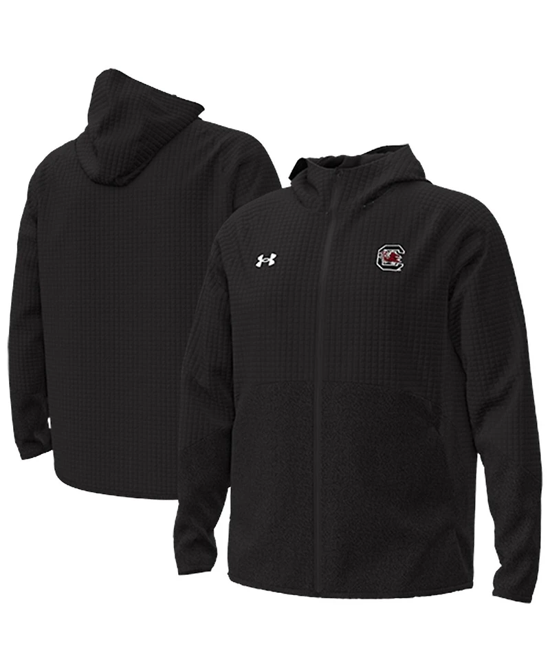 Under Armour Men's Black South Carolina Gamecocks Unstoppable Raglan Full-Zip Jacket