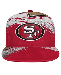 Outerstuff Big Boys and Girls Scarlet San Francisco 49ers Make Noise Adjustable Hat