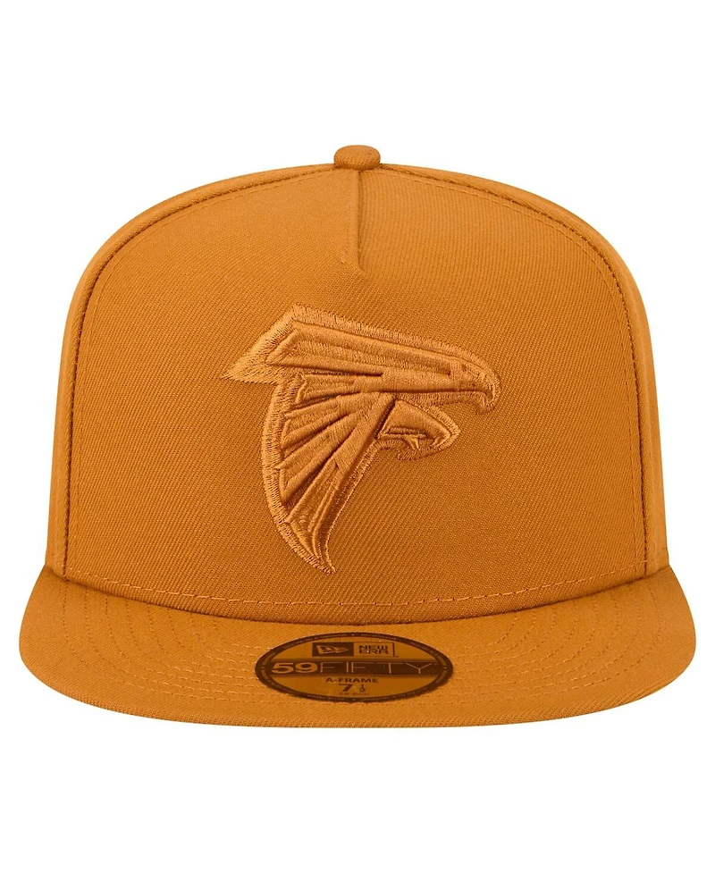 New Era Men's Brown Atlanta Falcons Color Pack A-Frame 59FIFTY Fitted Hat