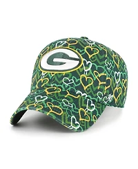 '47 Brand Girls Preschool Green Bay Packers Mural Clean Up Adjustable Hat