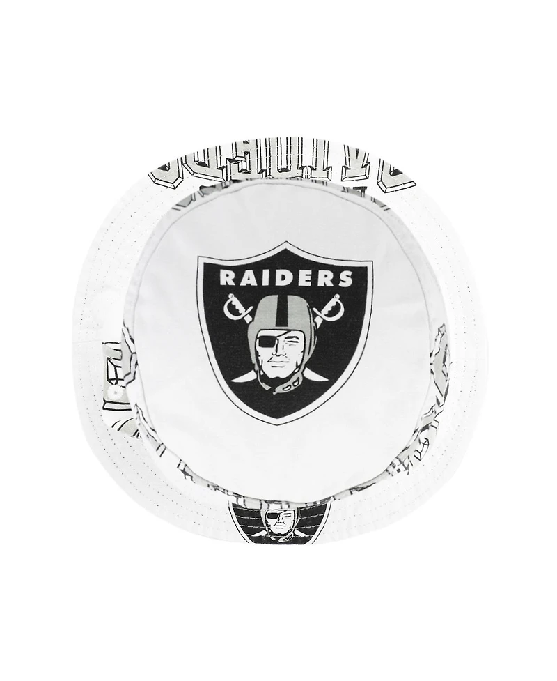 '47 Brand Women's White Las Vegas Raiders Energize Bucket Hat