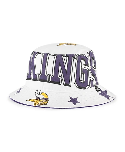 '47 Brand Women's White Minnesota Vikings Energize Bucket Hat