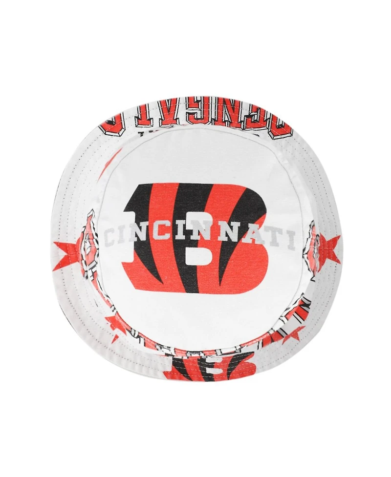 '47 Brand Women's White Cincinnati Bengals Energize Bucket Hat