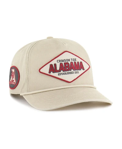 '47 Brand Men's and Women's Cream Alabama Crimson Tide Outdoorsmen Cairn Hitch Adjustable Hat
