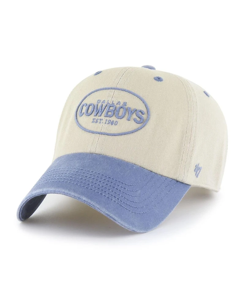 '47 Brand Men's Khaki Dallas Cowboys Breaking Trail Clean Up Adjustable Hat