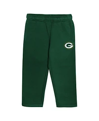 Outerstuff Toddler Green Bay Packers Lineman Fleece Hoodie and Pants Set
