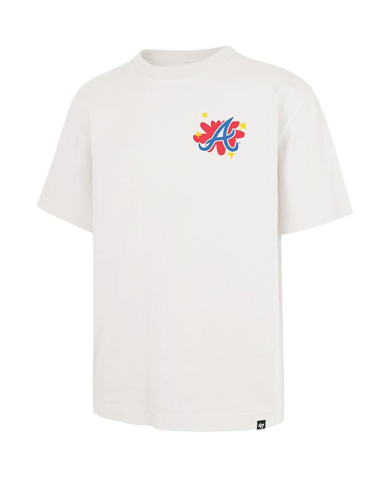 '47 Brand Men's Cream Atlanta Braves Flora Foundation T-Shirt