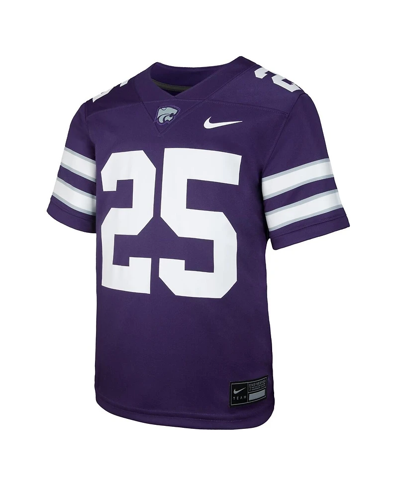 Nike Big Boys and Girls 25 Purple Kansas State Wildcats Untouchable Replica Game Jersey