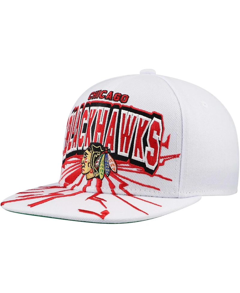 Mitchell & Ness Big Boys and Girls White Chicago Blackhawks After Shock Snapback Hat