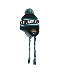 Outerstuff Preschool Black Jacksonville Jaguars Jacquard Tassel Knit Pom with Hat